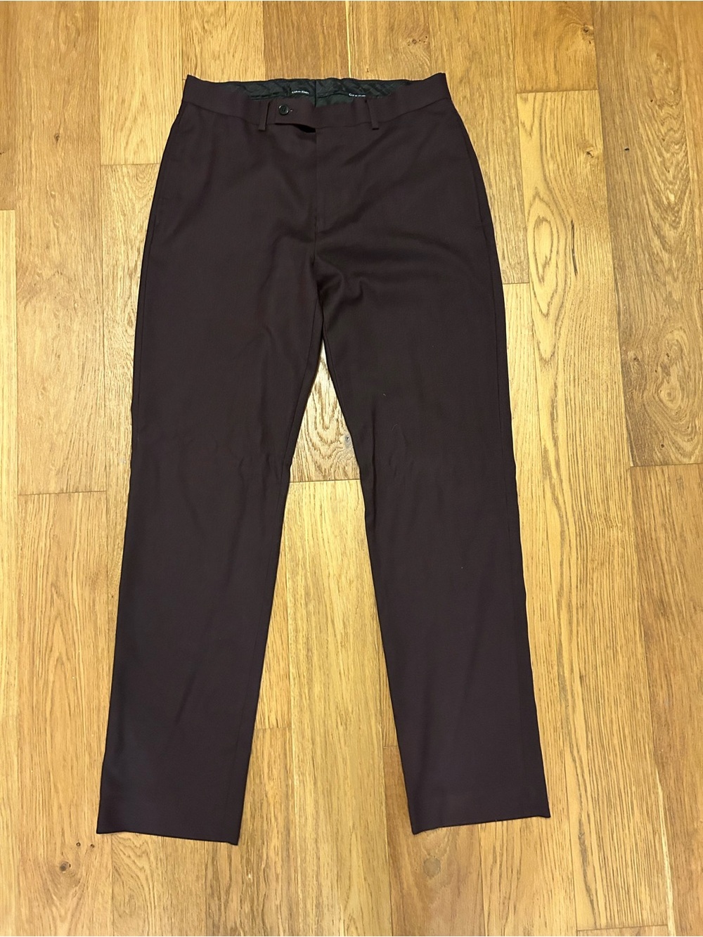 Calvin Klein Men's Dress Pants in Maroon
